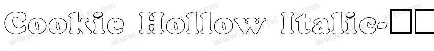 Cookie Hollow Italic字体转换